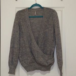 Free People wrap sweater